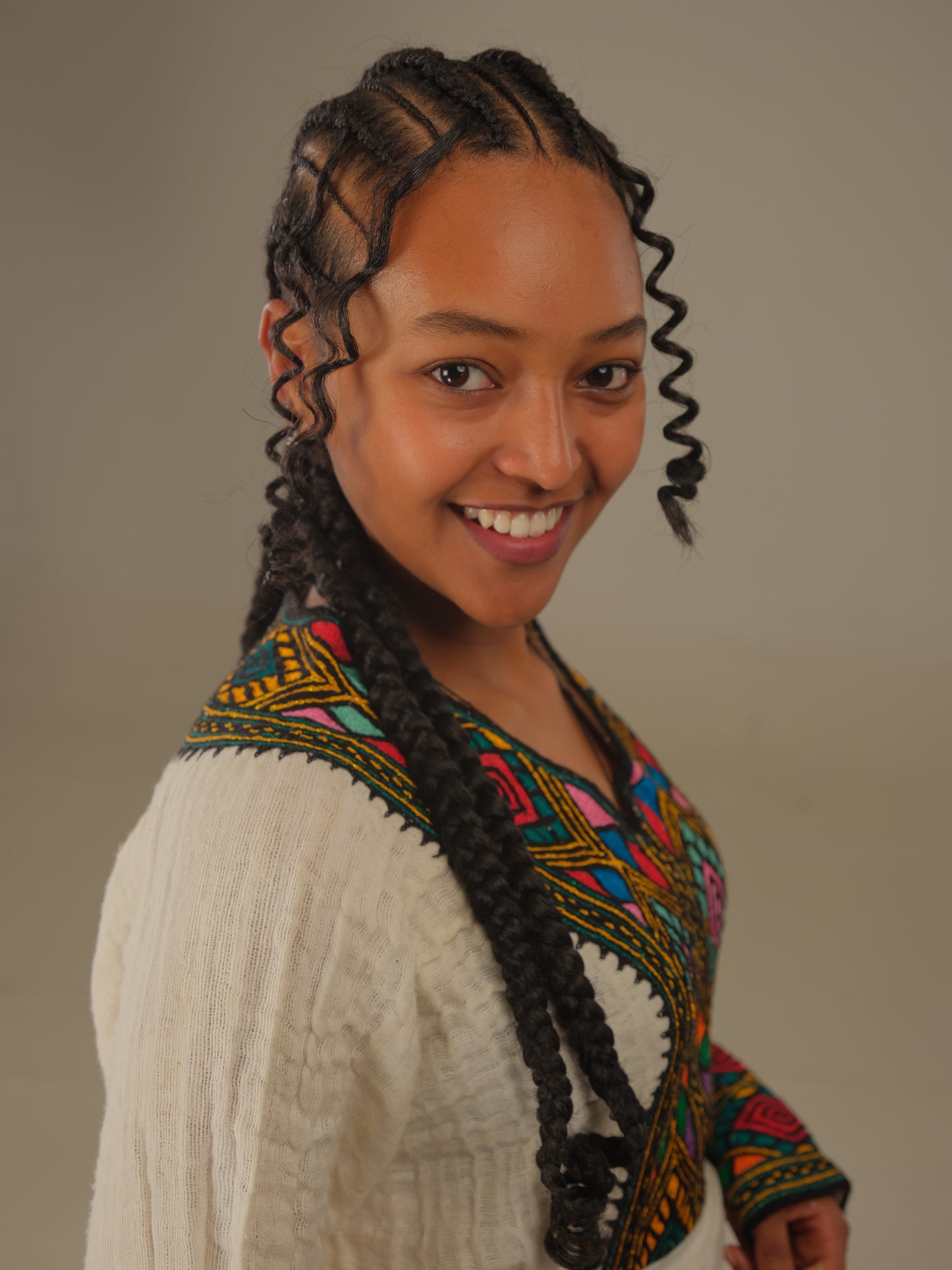 Saba Stitches | Habesha dress | Ethiopian Culture– Hand-Embroidered Dress