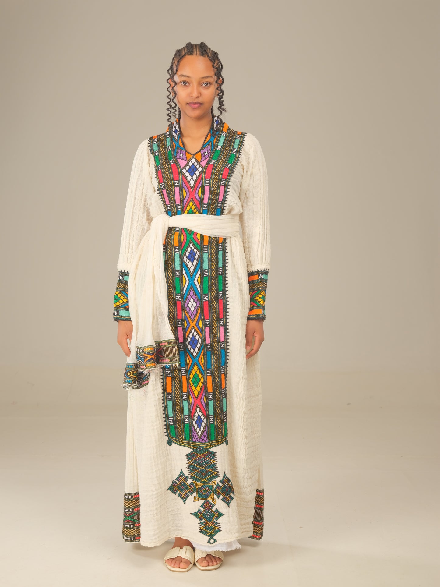 Green Themed Royalty Axum Dress | Ethiopian Elegance & Luxury